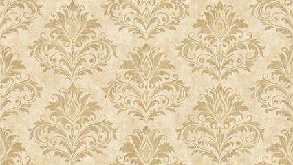 A wallpaper with a floral design and a gold color