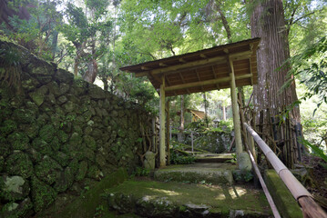 宗蓮寺　境内入口の門　京都市北区中川