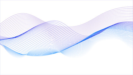 Abstract blend wave lines and technology background. Wave of the many colored lines. 