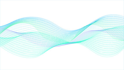 Abstract background with blue and purple wave lines on white. Abstract design featuring fluid wavy lines. Abstract smooth stylish colorful wave design background		