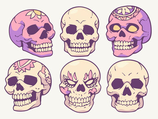 Collection of Decorative Skulls