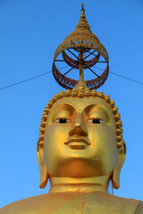 Tiger cave Temple is a  shelters and natural caves, This area is also a place of introspection  it had golden budha  and Phra Chedi on the top of mounten. KRABI Province : THAILAND

