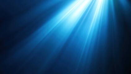 Obraz premium Radiant Blue Light Beams: A Digital Abstract
