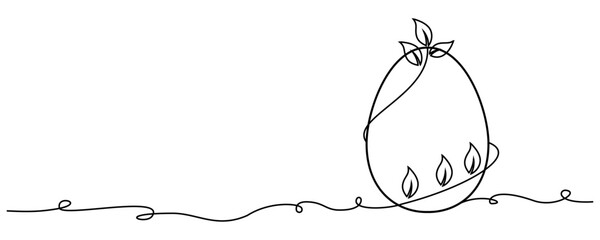 vector easter eggs and leaves