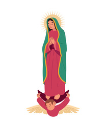 virgin of guadalupe cartoon