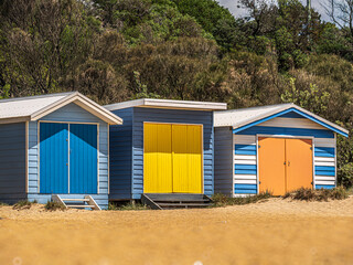  Blue White Yellow And Orange Huts