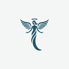 Iconic angel logo