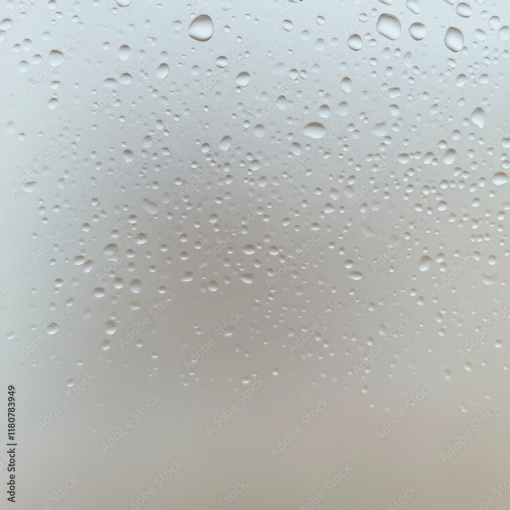 Poster droplets of water on smooth surface create serene, calming effect. soft focus enhances tranquil atmo