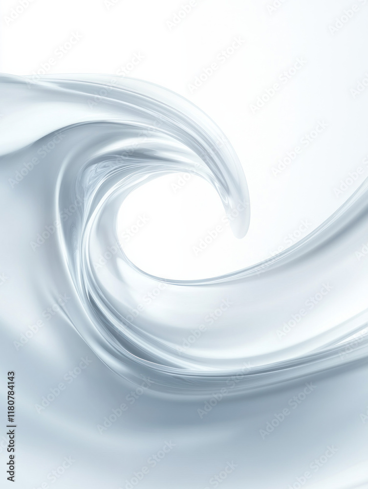 Leinwandbilder smooth wave of translucent liquid creating serene and calming effect