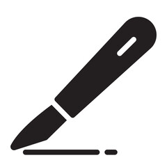 scalpel glyph icon