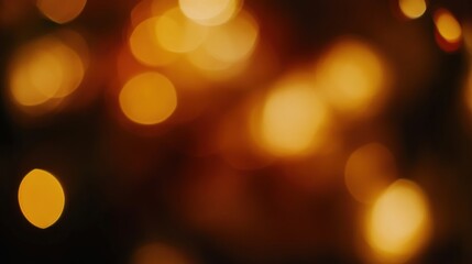 Fototapeta premium Golden Hour Bokeh: Abstract Warm Lights