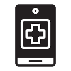 Medical App glyph icon