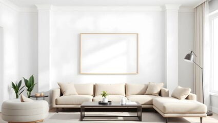 Mock Up of Blank Frame