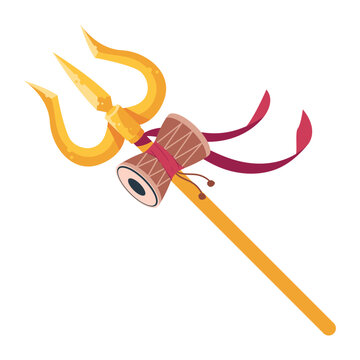 shivaratri golden trishul