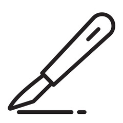 scalpel line icon