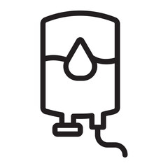 Transfusion line icon