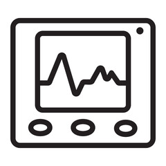 Cardiogram line icon
