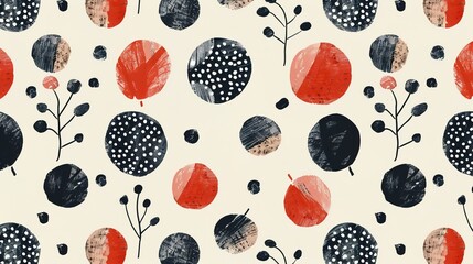 scandinavian simplicity seamless pattern wallpaper