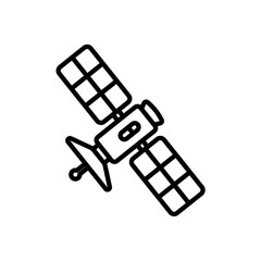 satellite icon vector, line style icon
