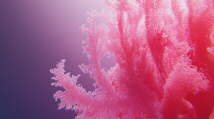 Abstract Pink Crystal Formation Artistic Render