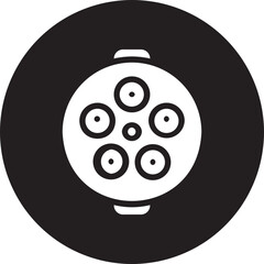 Surgical lighting glyph icon