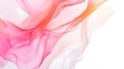 Obraz premium Abstract Pink and Orange Fabric Swirls