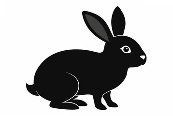 bunny  silhouette vector illustration