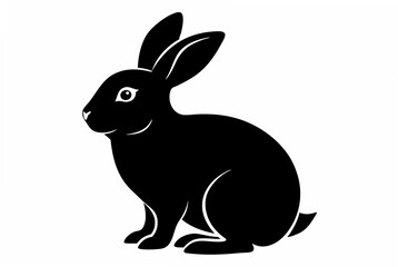 bunny  silhouette vector illustration