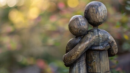 Caring Parent: A gentle figure with arms outstretched, offering comfort to a crying child, embodying patience, warmth, and the endless embrace of unconditional love.
