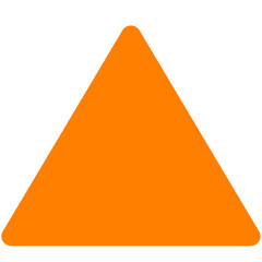 orange triangle shape