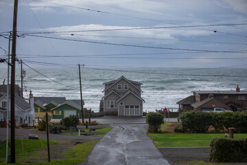 lonely house by the ocean