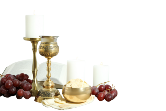 PNG, Eucharist, ritual paraphernalia, isolated on white background.