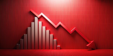 Economic Recession Impact Graph - Downward Trend