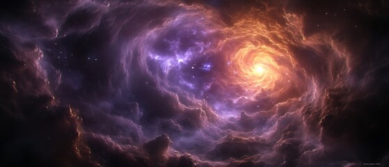 Cosmic Nebula Swirl.