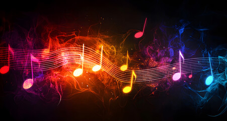 Fototapeta premium Colorful sound wave. Voice, audio energy concept, background 