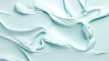 Obraz premium Textured Still Life of Creamy Pistachio Milkshake Mixture Captured in a Cinematic Style, Ideal for Food Photography and Culinary Projects