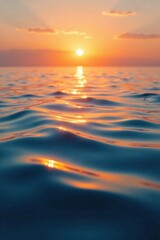 Obraz premium Gentle ripples on the surface of White Sea during serene sunset, picture, serene, ripples