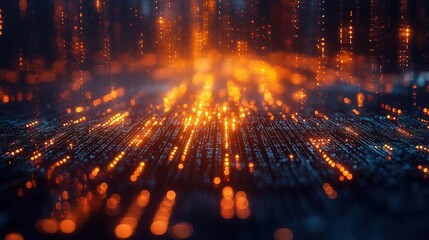 Obraz premium Quantum Physics Equations Overlaid on Digital Quantum Computer 