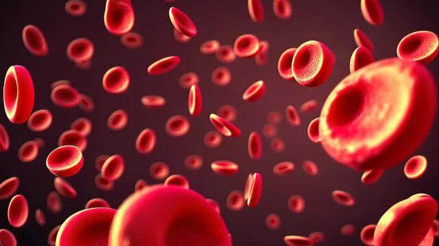 Exploration of red blood cells flowing in human circulation under microscopic view