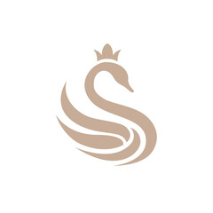 Obraz premium goose vector concept logo template design