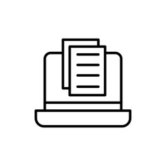 Online catalog outline icons, minimalist vector illustration ,simple transparent graphic element .Isolated on white background