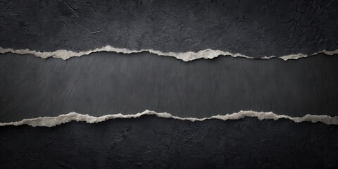 Dark Stone Texture with Torn Paper Edges for Design Projects