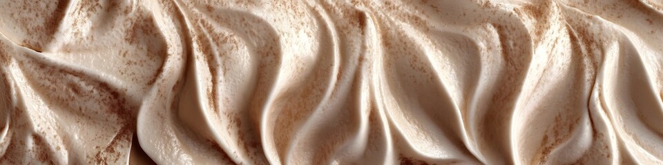 Velvety Mocha Mousse Whipped Cream Macro Close up for Luxury Confectionery Promotion
