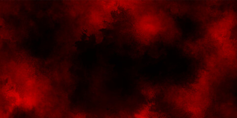 seamless red watercolor artist Mural wallpaper texture with stains, bloody red grunge texture scratched background, black background with billowing red smoke with stains, Red powder explosion clouds.