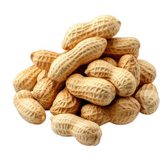 pile of raw peanuts. showcasing their distinct shape and texture these peanuts are commonly used as snacks. in cooking. or for making peanut butter their appearance highlights the natural form of the
