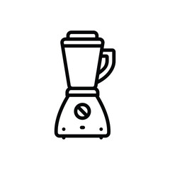 Black line icon for blender