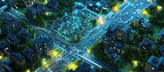 AI city management systems optimize public utilities and traffic.