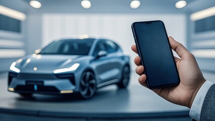 Mobile phone controls future electric vehicles