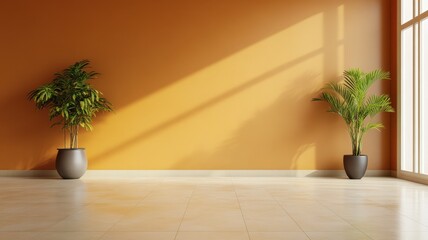 Spacious modern living room 3D rendering featuring contemporary decor and inviting design elements.