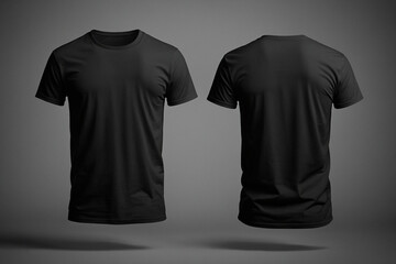 black t shirt template